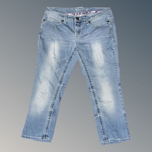 Maurices Low Rise Capri Jeans Size 7/8 Regular 32 #43 - Picture 2 of 6